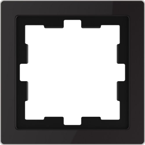 Рамка универсальная Schneider Electric Merten D-Life 1-м. стекло черный оникс  картинка